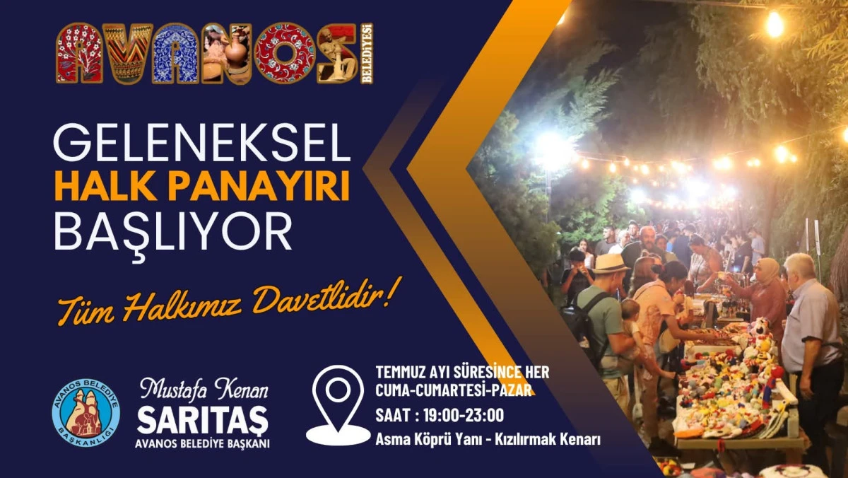 Avanos Geleneksel Halk Panayırı 11 Temmuz’da Başlıyor