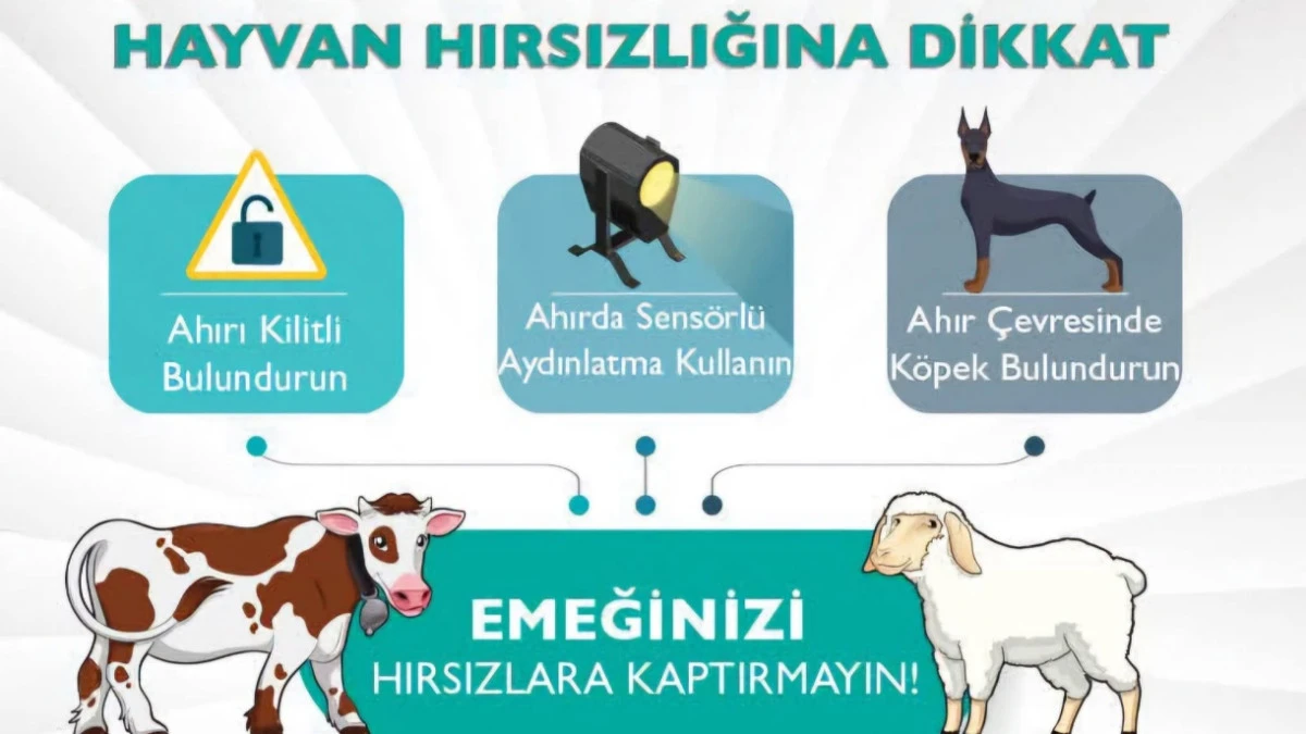 Avanos Kaymakamlığından Hayvan Sahiplerine Uyarı: Hırsızlara Fırsat Vermeyin!