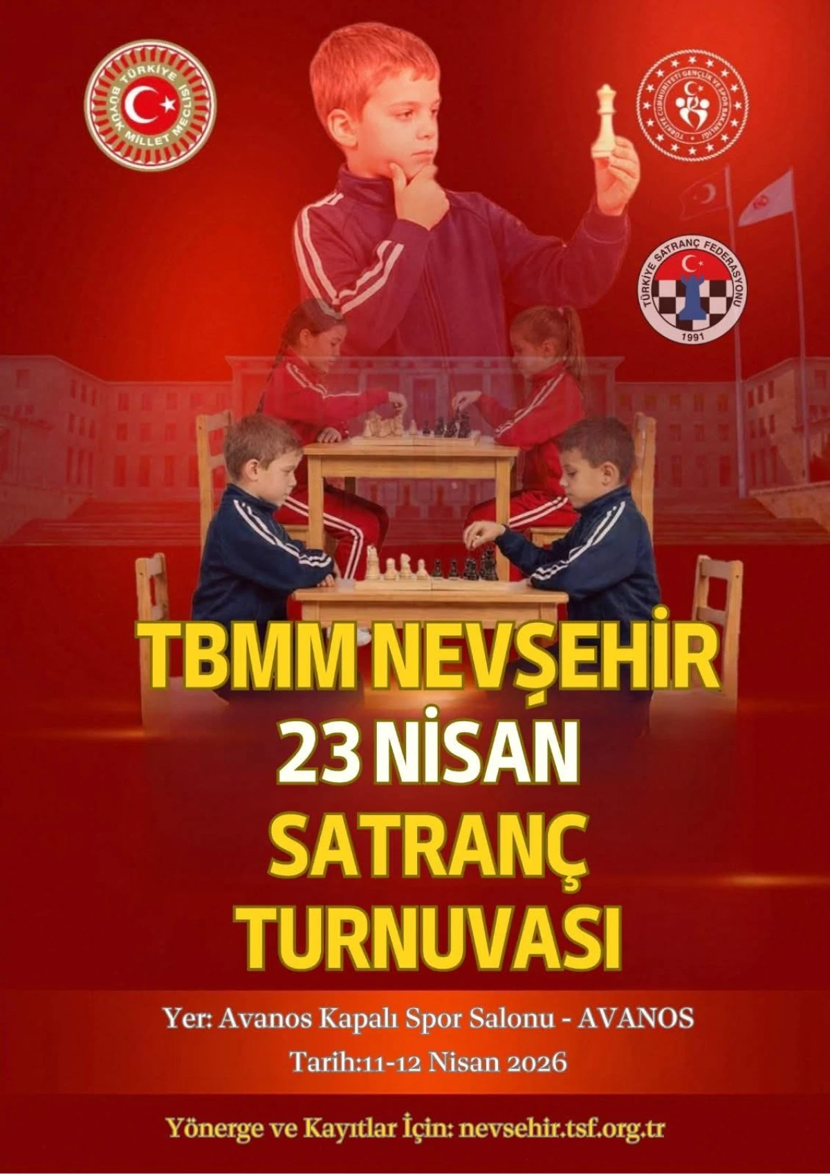 Avanos&rsquo;ta 23 Nisan Satran&ccedil; Turnuvası d&uuml;zenlenecek