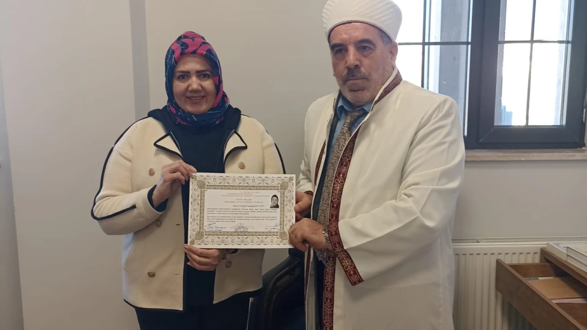 Avanos&rsquo;ta Kolombiyalı Kadın İslamiyet&rsquo;i Kabul Etti