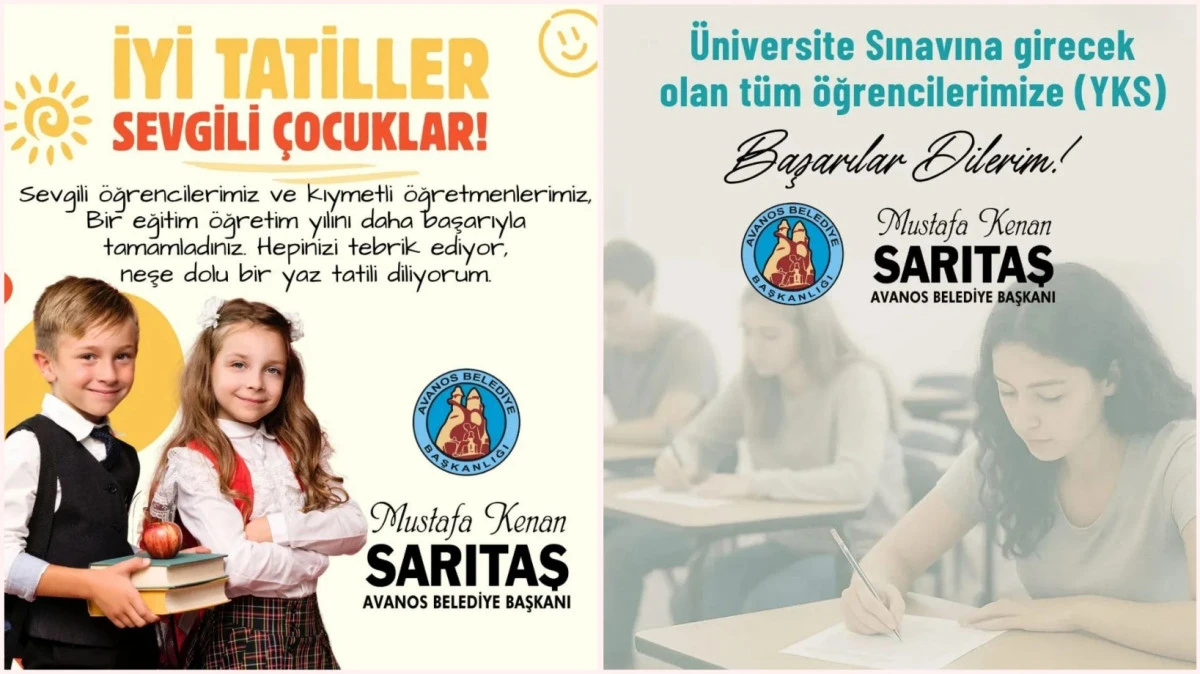 Başkan Sarıtaş’tan Öğrencilere Tatil ve Sınav Mesajı