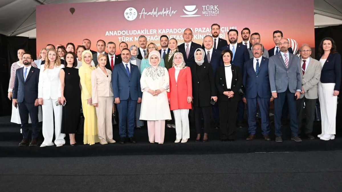 Emine Erdoğan, Ürgüp’te Kapadokya Pazarı’nın Açılışını Yaptı