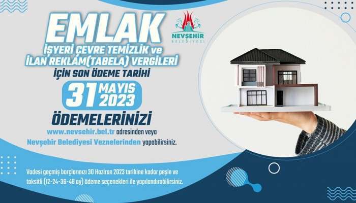 İlan Reklam, Çevre Ve Emlak Vergisi İlk Taksit Ödemelerinde Son Gün 31 Mayıs