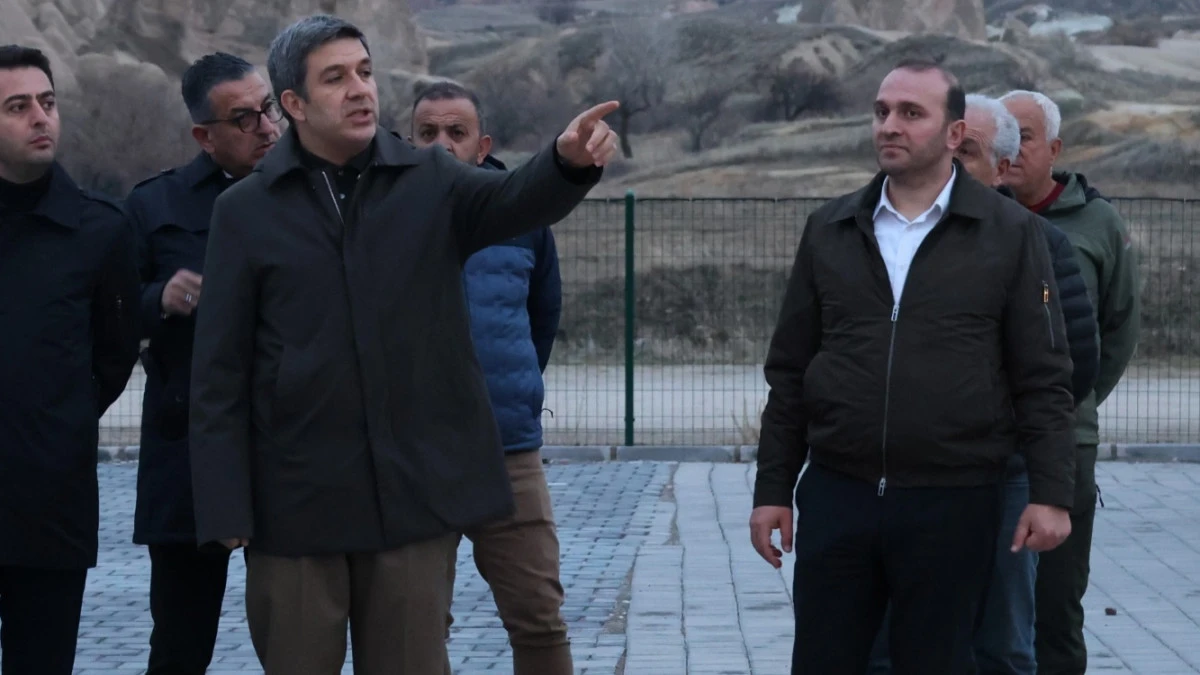 Kapadokya Alan Başkanı Aslanbay&rsquo;dan G&ouml;reme&rsquo;de festival incelemesi