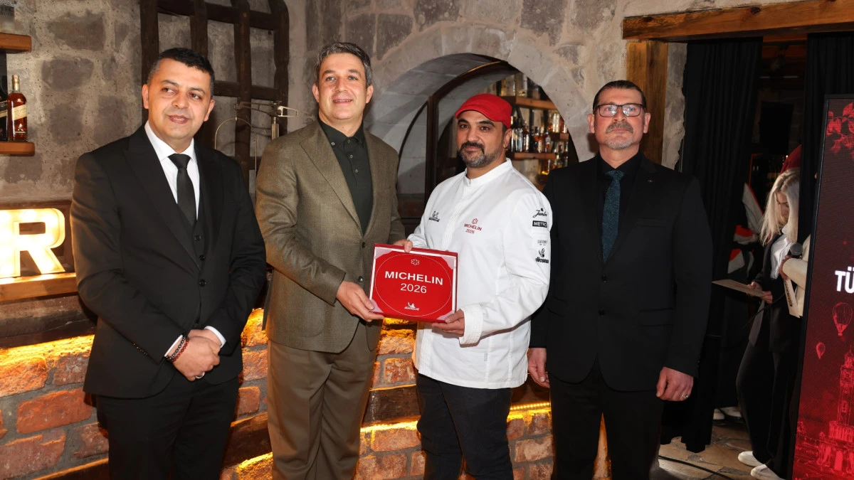 Kapadokya Alan Başkanı Cem Aslanbay Michelin plaket t&ouml;renine katıldı