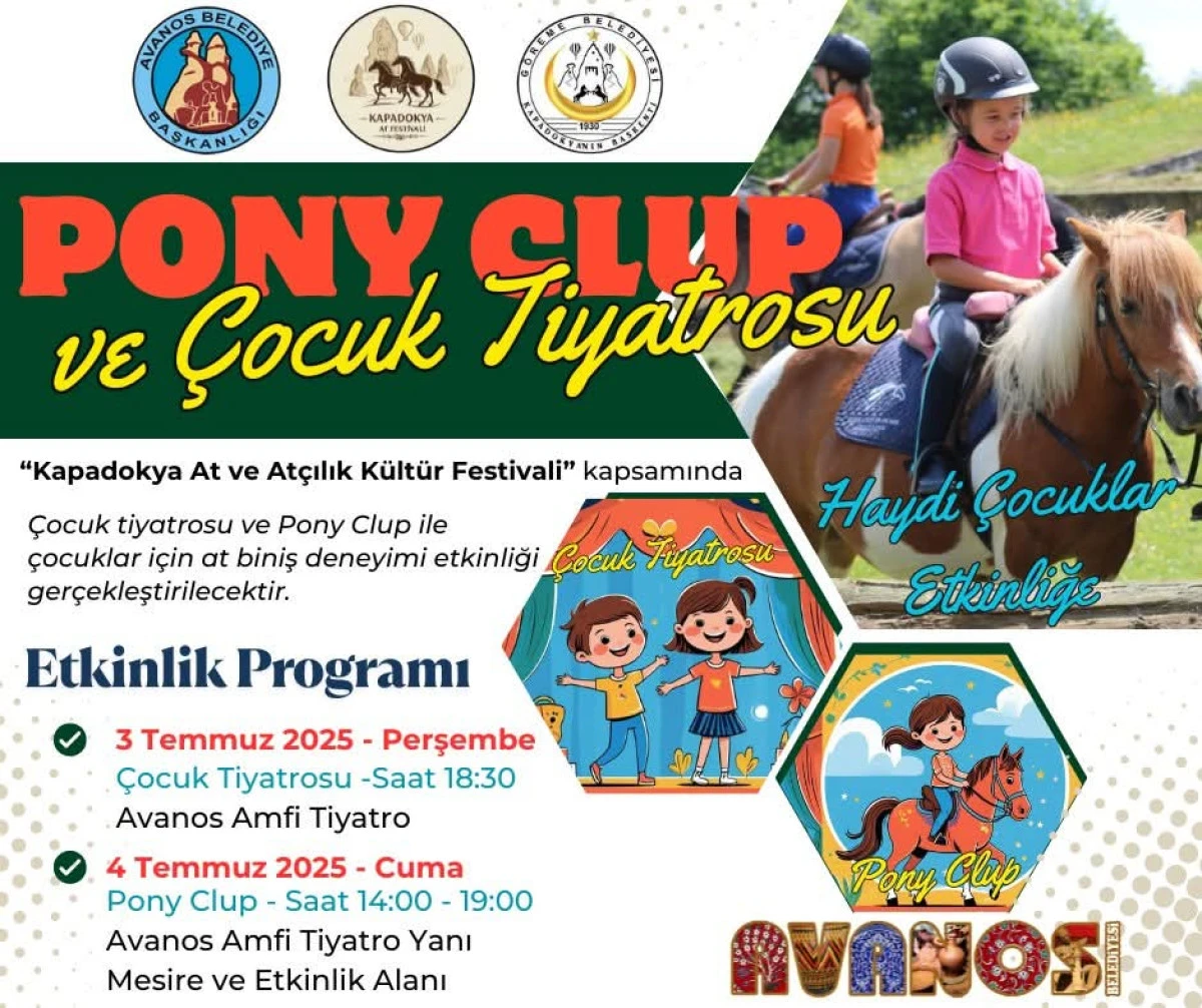 Kapadokya Atçılık Festivali'nde Çocuklara Özel Etkinlikler