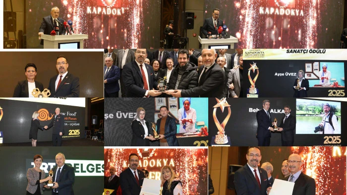 Kapadokya Değer &Ouml;d&uuml;lleri Nevşehir&rsquo;de d&uuml;zenlenen t&ouml;renle sahiplerini buldu