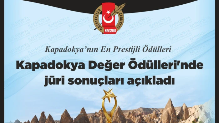Kapadokya Değer Ödülleri’nde jüri sonuçları açıkladı 