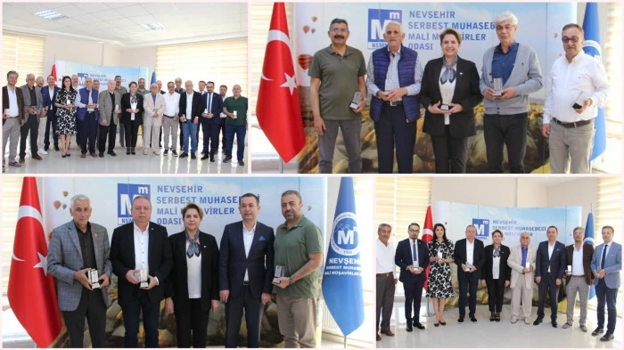 Nevşehir SMMM Odası'ndan Hizmete Vefa Plaketi