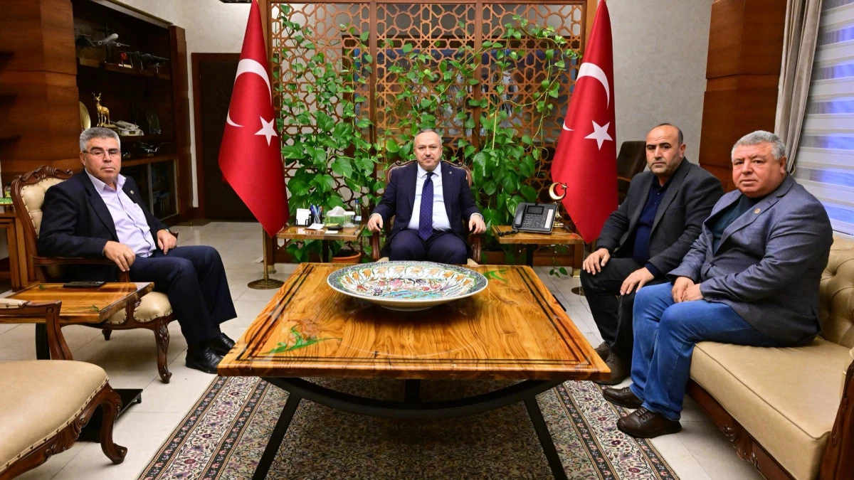 Nevşehir Valisi Fidan, Kiledere heyetini makamında ağırladı