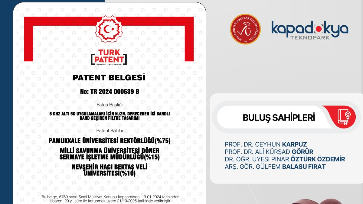NEV&Uuml;'den &Ouml;nemli Patent Başarısı: 5G Teknolojisine Yerli ve Yenilik&ccedil;i Katkı
