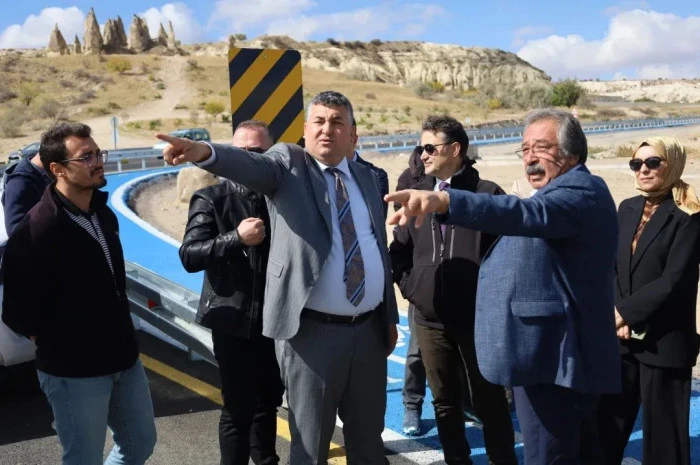 Paşabağı Kavşağı’nda Yol ve Bisiklet Yolu Çalışmalarına Yerinde İnceleme