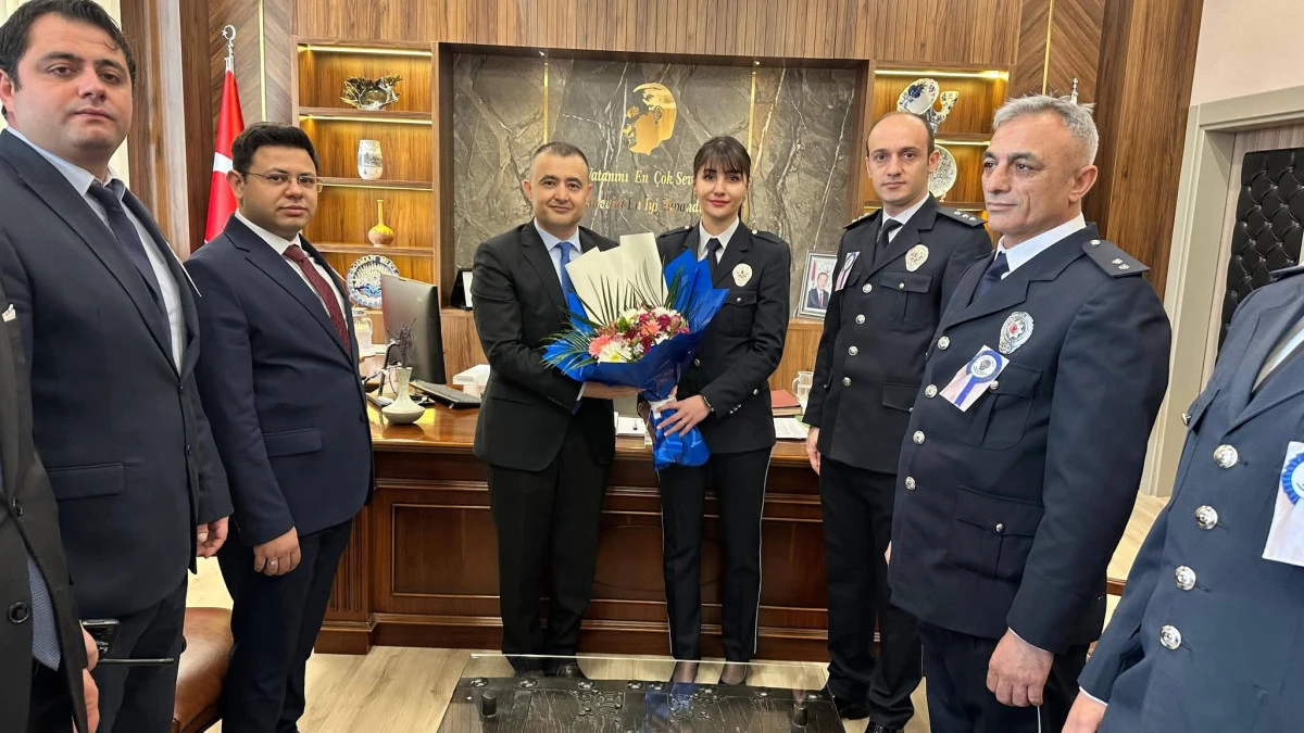 Polis Haftası&rsquo;nda Emniyet Heyeti Kaymakamlıkta Kabul Edildi