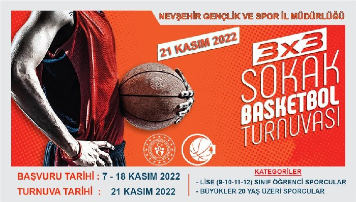 Nevşehir’de Sokak basketbolu turnuvası düzenlenecek