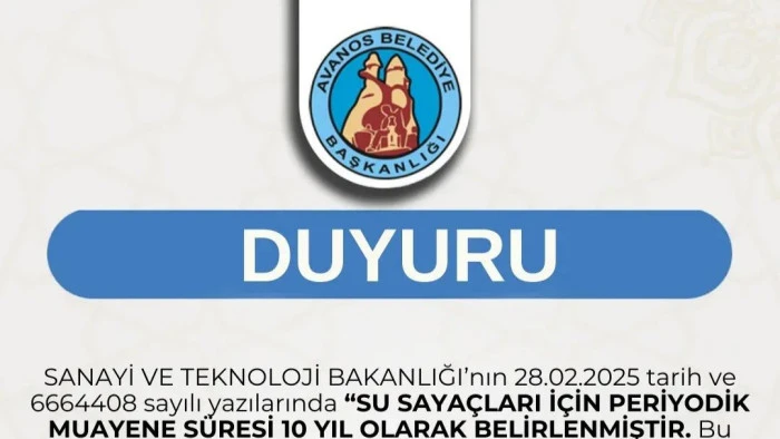 Su Sayaçları İçin 10 Yıllık Muayene Zorunluluğu