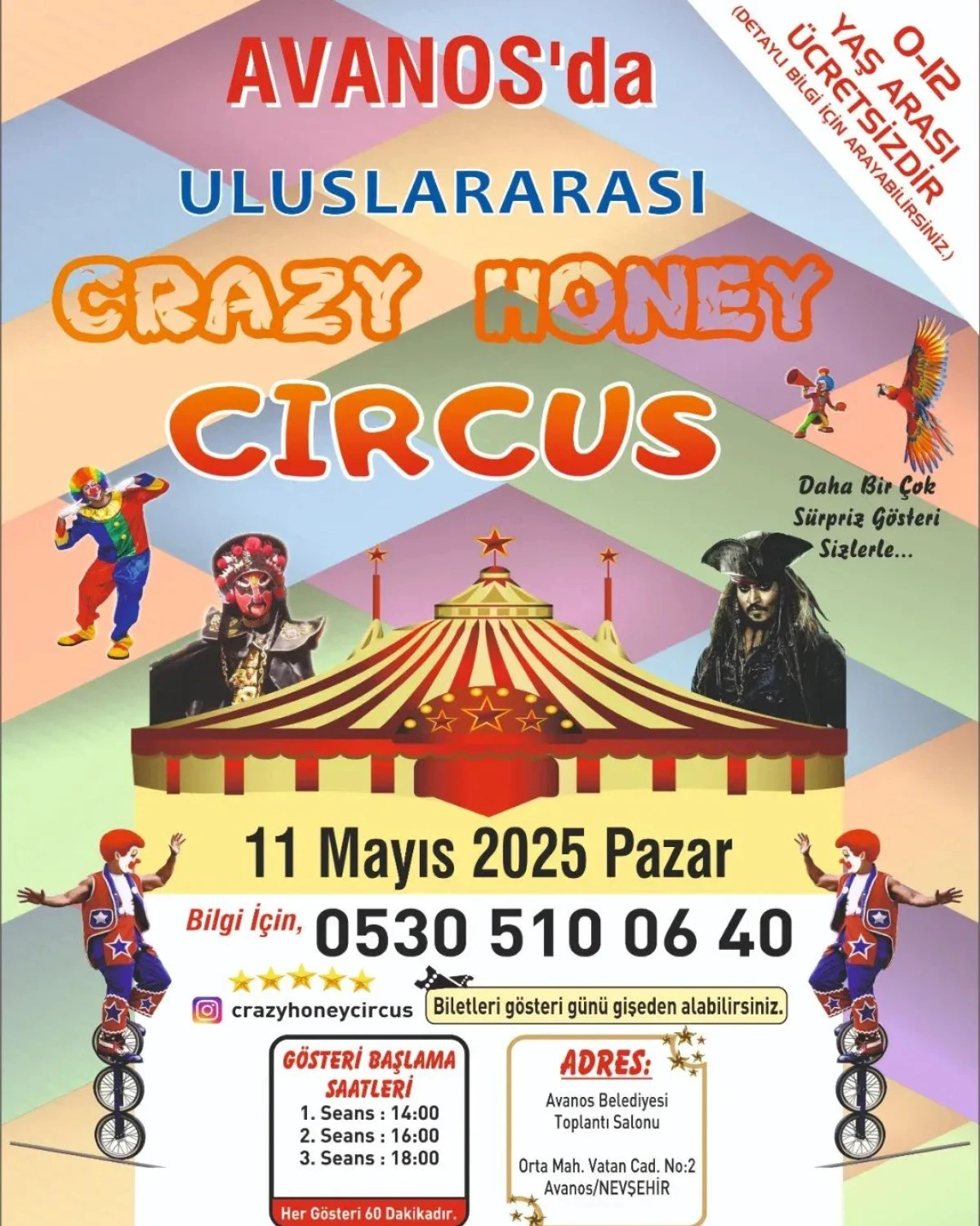 Uluslararası Crazy Honey Sirki Avanos’ta Sahne Alacak