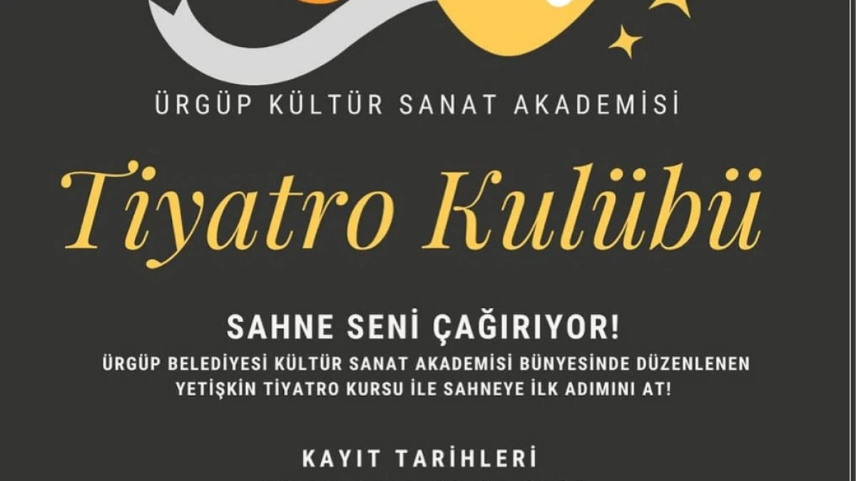 Ürgüp’te Yetişkinler İçin Tiyatro Kursu Başlıyor